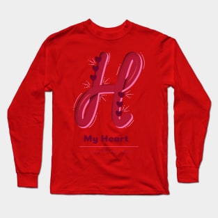 My Heart is Yours Forever Baby Valentine T-shirts Long Sleeve T-Shirt